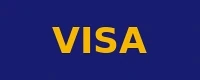 Visa accepted payment method logo at RocketPlay